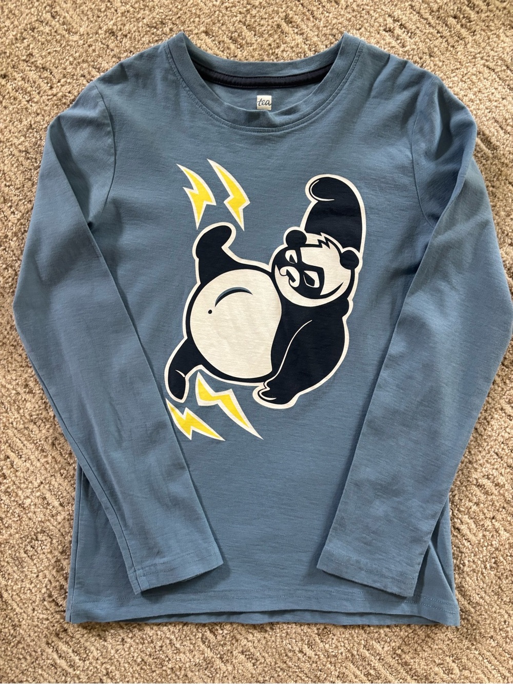 Tea Collection Super Panda Graphic Long Sleeve Tee / 10